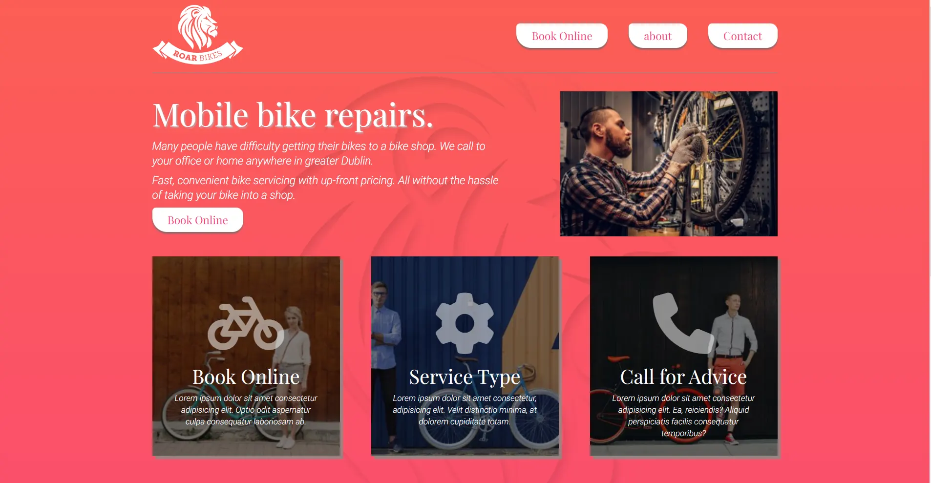 Mobile Bike Shop website